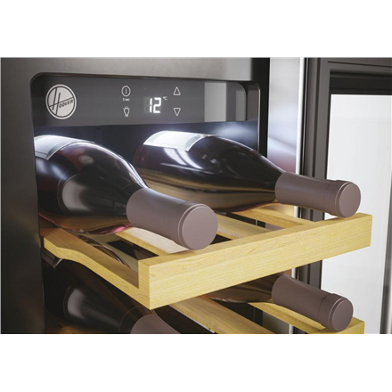 Hoover Wine Cooler HWCB 30/1 Energy efficiency class F Built-in Bottles capacity 20 Black