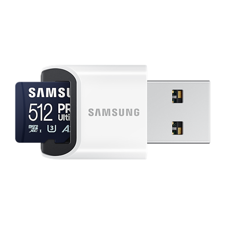 Samsung MicroSD Card with Card Reader PRO Ultimate 512 GB