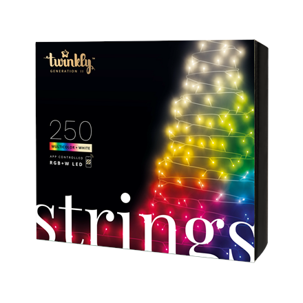 Twinkly Strings Smart LED Lights 250 RGBW (Multicolor + White)