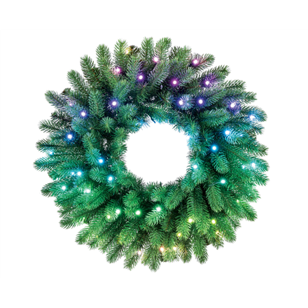 Twinkly Pre-lit Wreath Smart LED 50 RGBW (Multicolor + White) Twinkly Pre-lit Wreath Smart LED 50 RG