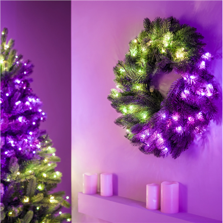 Twinkly Pre-lit Wreath Smart LED 50 RGBW (Multicolor + White) Twinkly Pre-lit Wreath Smart LED 50 RG