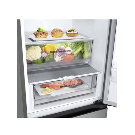 LG Refrigerator GBV3200CPY Energy efficiency class C Free standing Combi Height 203 cm No Frost syst