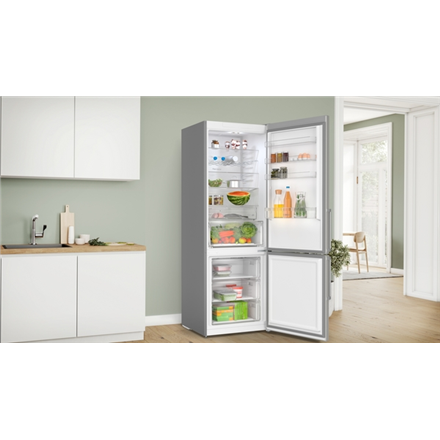 Bosch Refrigerator KGN497ICT Energy efficiency class C Free standing Combi Height 203 cm No Frost sy