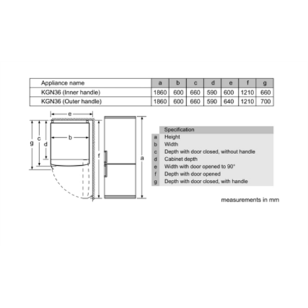 Bosch KGN367WEQ Refrigerator
