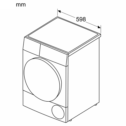 Bosch Dryer machine with heat pump WQG242AESN  Energy efficiency class A++ Front loading 9 kg LED De