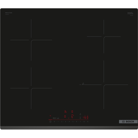 Bosch Hob PIE63KHC1Z  Induction Number of burners/cooking zones 4 Touch Timer Black