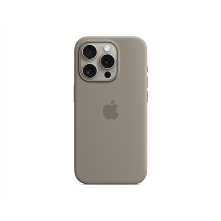 Apple iPhone 15 Pro Silicone Case with MagSafe - Clay