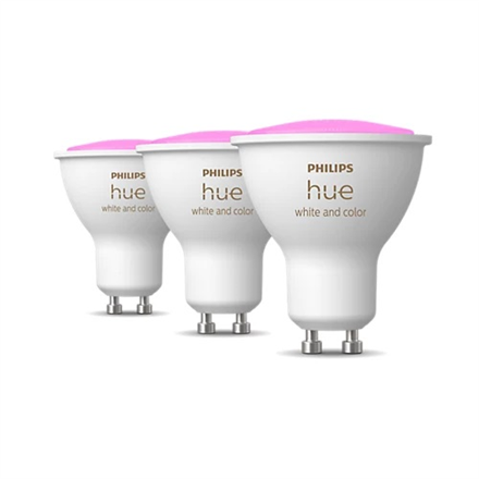 Philips Hue WCA 5.7W GU10 3pcs pack  GU10  5.7 W   White and colored 2000K-6500K +16 million colors 