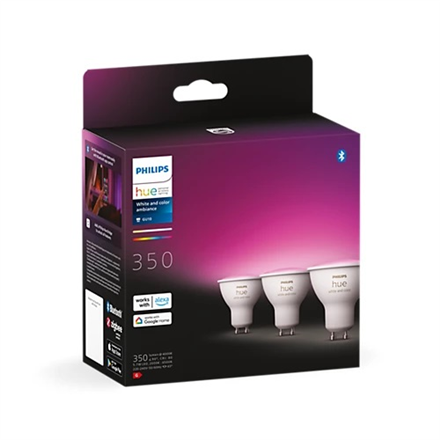 Philips Hue WCA 5.7W GU10 3pcs pack  GU10  5.7 W   White and colored 2000K-6500K +16 million colors 