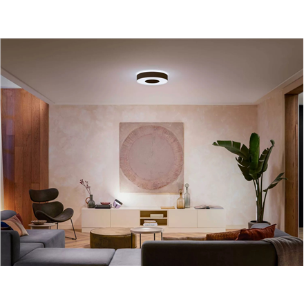 Philips Hue Infuse M ceiling lamp black Philips Hue Infuse M ceiling lamp black 33.5 W White and col