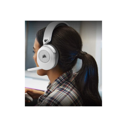 Corsair | Gaming Headset | HS65 | Wireless | Over-Ear | Microphone | Wireless | White