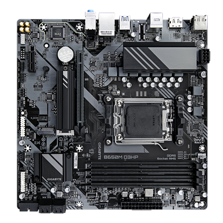 Gigabyte B650M D3HP Processor family AMD Processor socket AM5 DDR5 DIMM Memory slots 1 Supported har