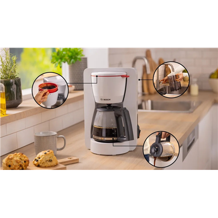 Bosch Coffee Maker | TKA2M111 MyMoment | Drip | 1200 W | White