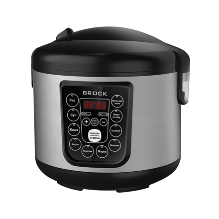 Brock MultiCooker MC 1005 700 W 5 L Number of programs 10 Stainless steel/Black