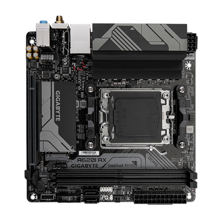 Gigabyte A620I AX 1.0 Processor family AMD Processor socket AM5 DDR5 DIMM Supported hard disk drive 