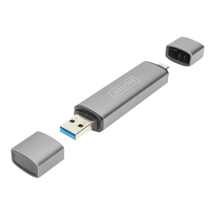 DIGITUS Dual Card Reader Hub USB-C / USB 3.0