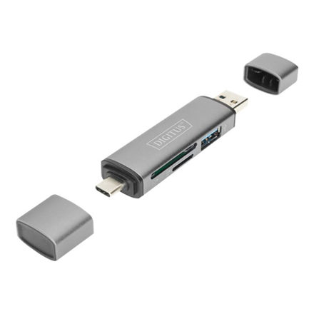 DIGITUS Dual Card Reader Hub USB-C / USB 3.0