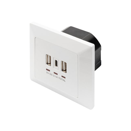 Digitus Socket with USB A & USB-C Ports