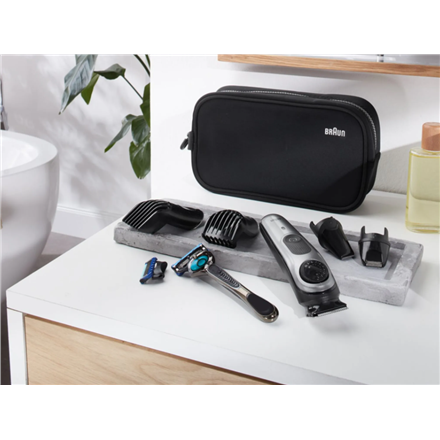 Braun Beard Trimmer BT7940 Cordless Number of length steps 39 Silver/Black