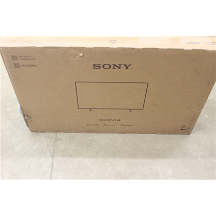 Sony | KD43X75WL | 43" (108cm) | Android | QFHD | Black | DAMAGED PACKAGING