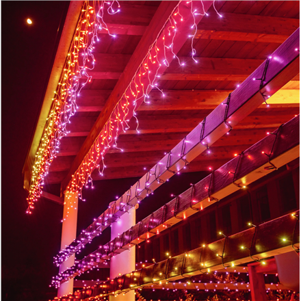 Twinkly Icicle Smart LED Lights 190 RGB (Multicolor)
