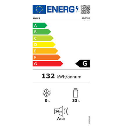 Adler Beverage Pantry AD 8083 Energy efficiency class G Free standing Bottles capacity 12 Black