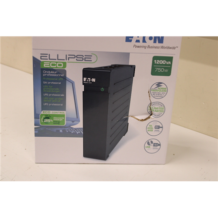 SALE OUT. Eaton UPS Ellipse ECO 1200 USB DIN Eaton UPS Ellipse ECO 1200 USB DIN 1200 VA 750 W DAMAGE
