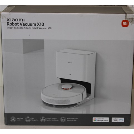 SALE OUT.Xiaomi Robot Vacuum X10 EU Xiaomi Wet Operating time (max) 180 min 5200 mAh Dust capacity 0