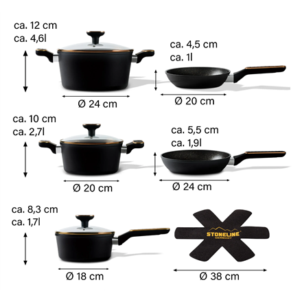 Stoneline Cookware Set
