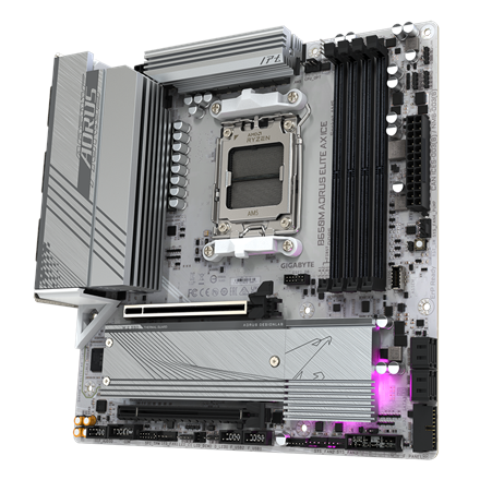 Gigabyte B650M A ELITE AX ICE Processor family AMD Processor socket AM5 DDR5 Supported hard disk dri