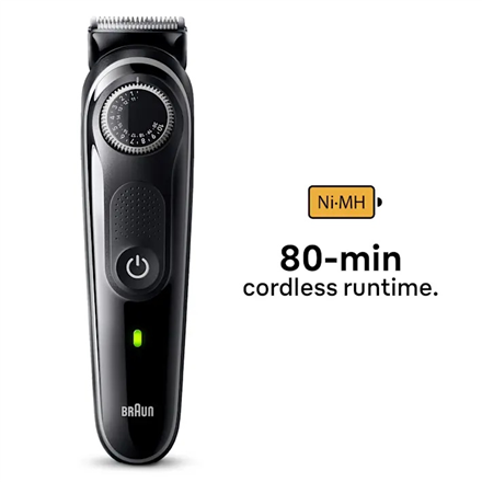 Braun Beard Trimmer | BT3440 Series 3 | Operating time (max) 80 min | NiMH