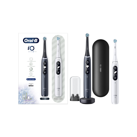 Oral-B Electric toothbrush | iO 7 Duo Pack | Rechargeable | For adults | Number of brush heads inclu