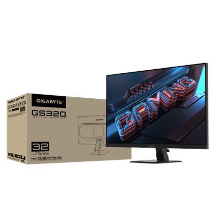 Gigabyte | Gaming Monitor | GS32Q EK1 | 31.5 " | QHD | 16:9 | 165 Hz | 1 ms | 2560 x 1440 pixels | 3