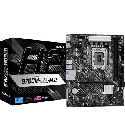 ASRock B760M-H2/M.2 Processor family Intel Processor socket LGA1700 DDR5 Number of SATA connectors 4