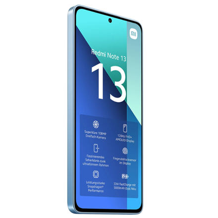 Xiaomi Redmi Note 13 Ice Blue 6.67 " AMOLED 1080 x 2400 pixels Qualcomm SM6225 Snapdragon 685 (6 nm)