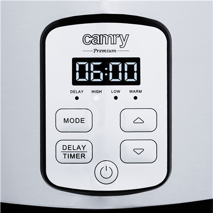 Camry Slow Cooker CR 6414 270 W 4.7 L Number of programs 1 Stainless Steel