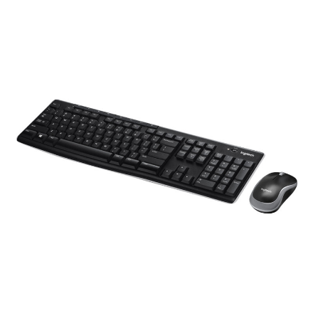 Logitech MK270 | Keyboard and Mouse Set | Wireless | US | Black