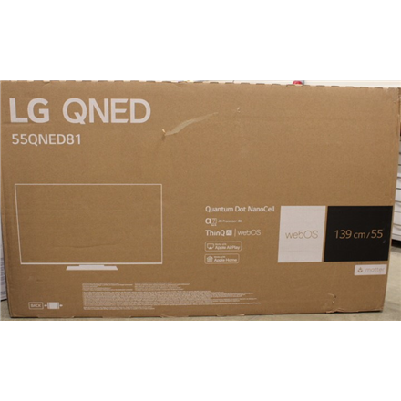 SALE OUT. LG 55QNED813RE 55" (139 cm) Smart TV WebOS 23 4K QNED DAMAGED PACKAGING