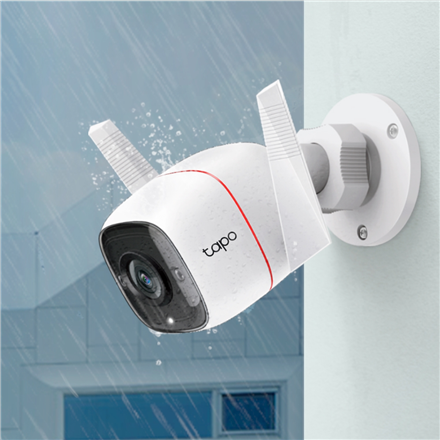 TP-LINK | Outdoor Security Wi-Fi Camera | TC65 | Bullet | 3 MP | 3.89 mm/F2.2 | H.264 | Micro SD