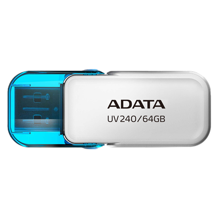 ADATA USB Flash Drive UV240 64 GB USB 2.0 White