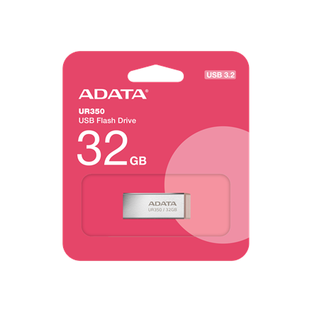 ADATA USB Flash Drive UR350 32 GB USB 3.2 Gen1 Brown