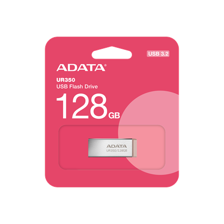 ADATA USB Flash Drive UR350 128 GB USB 3.2 Gen1 Brown