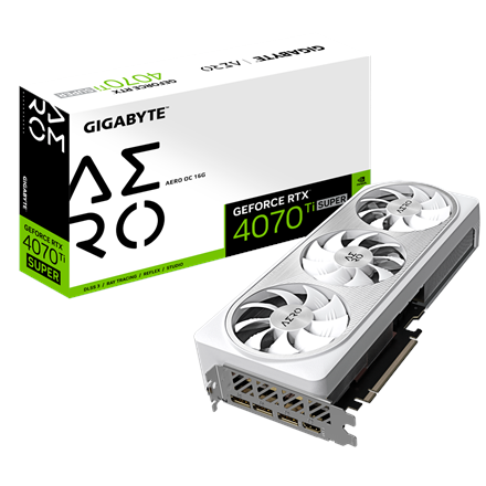 Gigabyte GV-N407TSAERO OC-16GD 1.0 NVIDIA 16 GB GeForce RTX 4070 Ti SUPER GDDR6X PCI-E 4.0 HDMI port