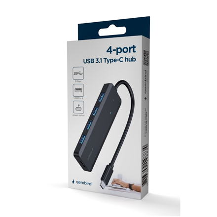 Gembird 4-port USB 3.1 (Gen 1) Type-C Hub UHB-CM-U3P4P-01