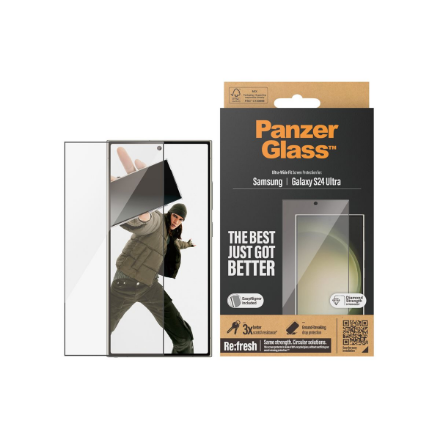 PanzerGlass Screen Protector Samsung Galaxy S 2024 Ultra | Ultra-Wide Fit wA | PanzerGlass