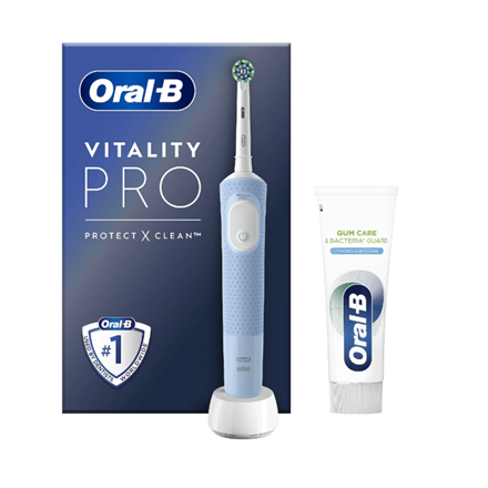 Oral-B | Vitality Pro Protect X Clean | Electric Toothbrush + Toothpaste | Rechargeable | For adults