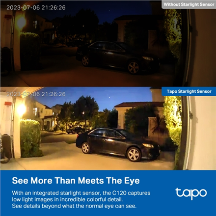 TP-LINK | Wi-Fi Home Security Camera | Tapo C120 | 24 month(s) | Compact | 4 MP | 3.17mm | IP66 | H.