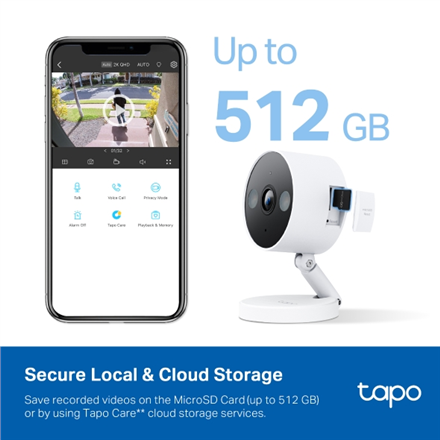 TP-LINK | Wi-Fi Home Security Camera | Tapo C120 | 24 month(s) | Compact | 4 MP | 3.17mm | IP66 | H.