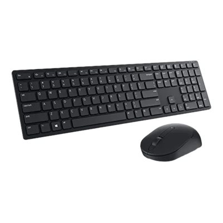 Dell KM5221W Pro | Keyboard and Mouse Set | Wireless | Ukrainian | Black | 2.4 GHz