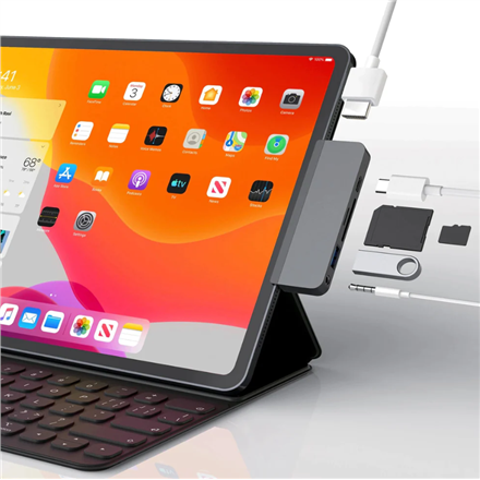 HyperDrive 6-in-1 USB-C Hub for iPad Pro/Air | HDMI ports quantity 1